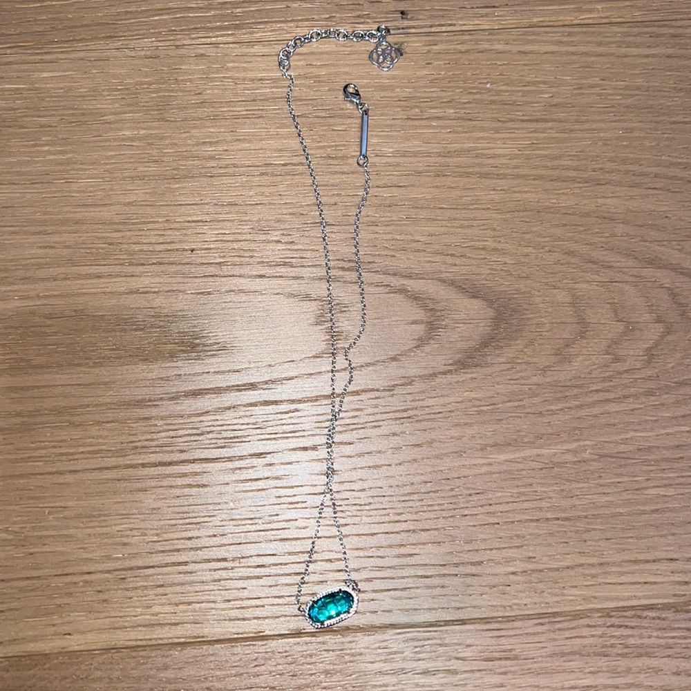 Never worn teal Elisa Kendra Scott necklace
